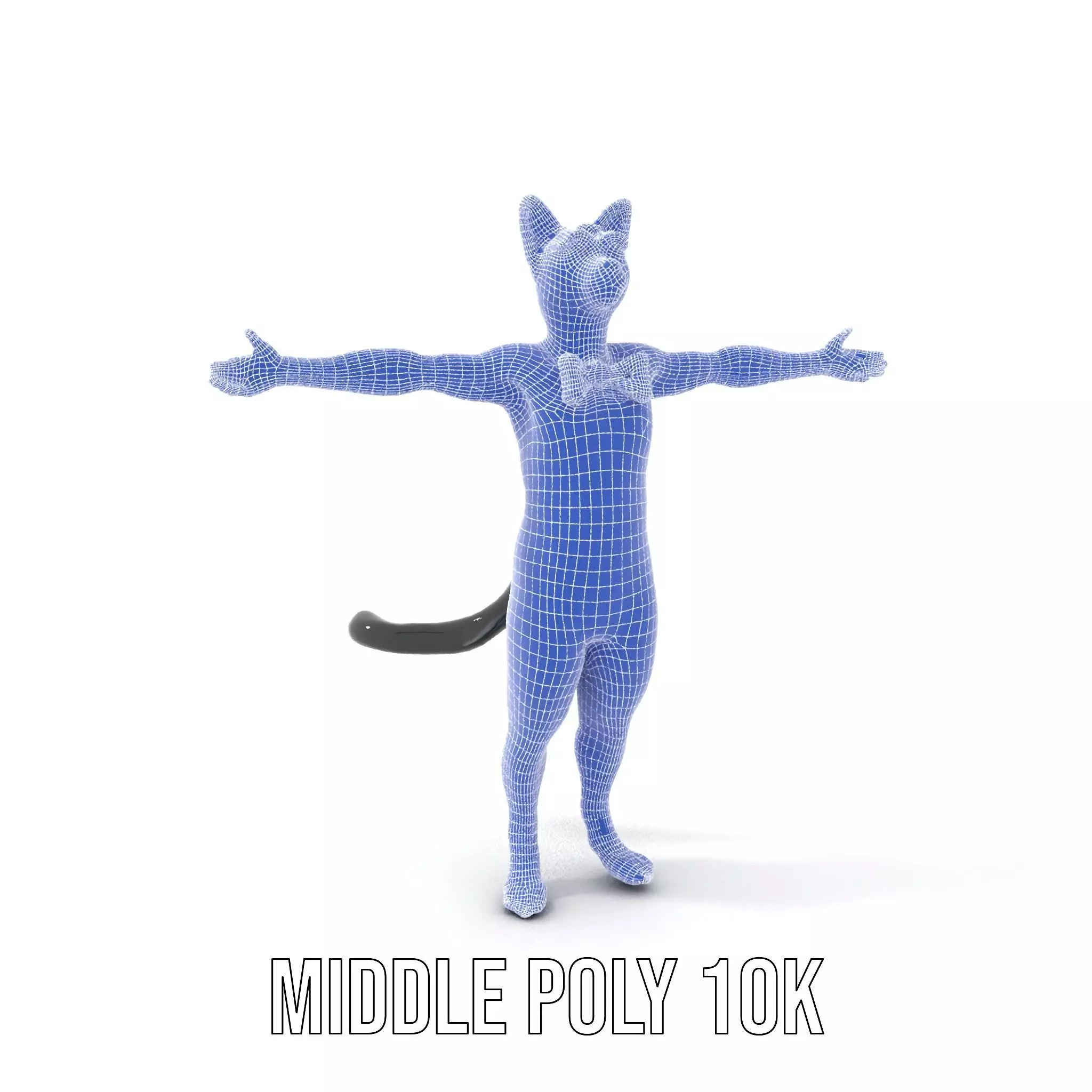 Elegant Cat Character model pack Low-poly 3D model_26