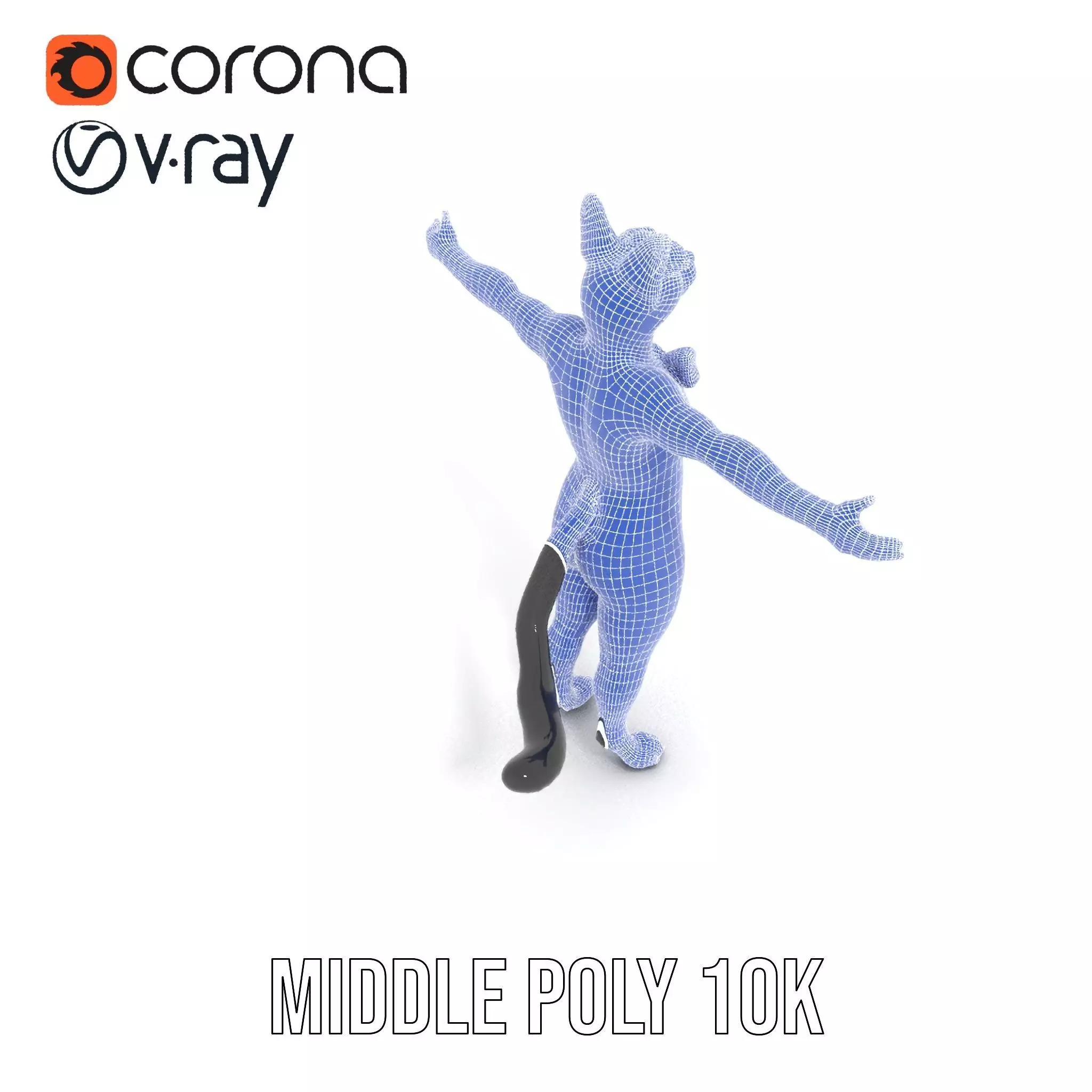 Elegant Cat Character model pack Low-poly 3D model_16