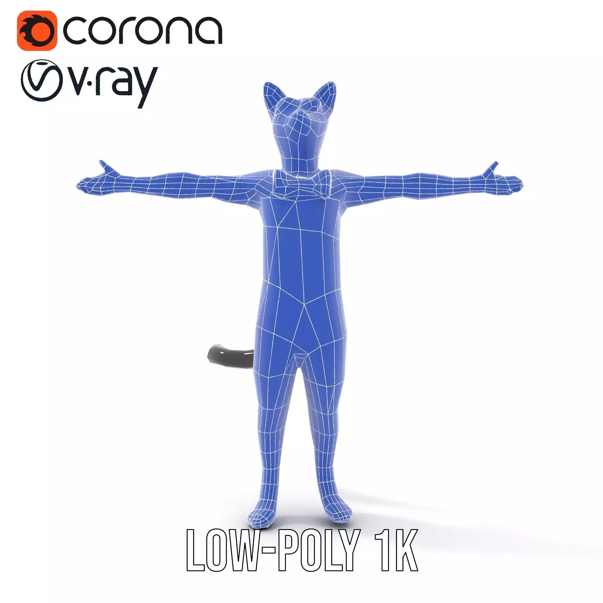 Elegant Cat Character model pack Low-poly 3D model_27