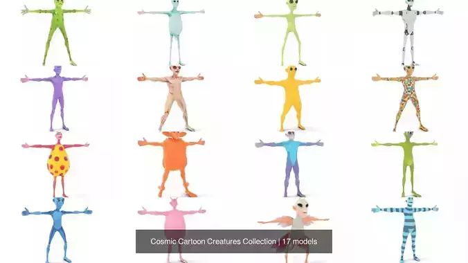 Cosmic Cartoon Creatures Collection 