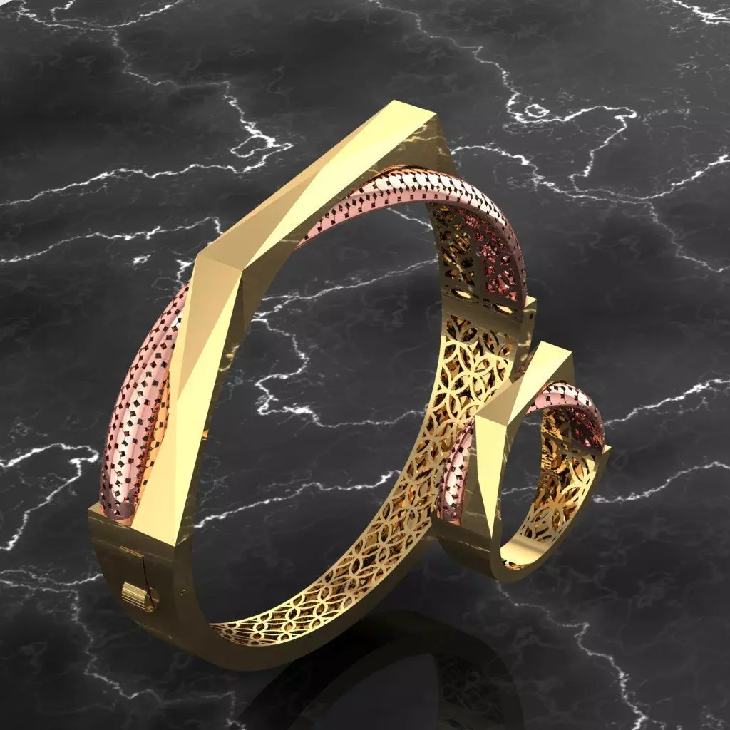 iki versiyon bilezik 3D print model