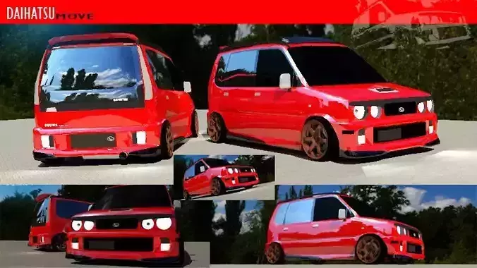 daihatsu move NRF  Free 3D model