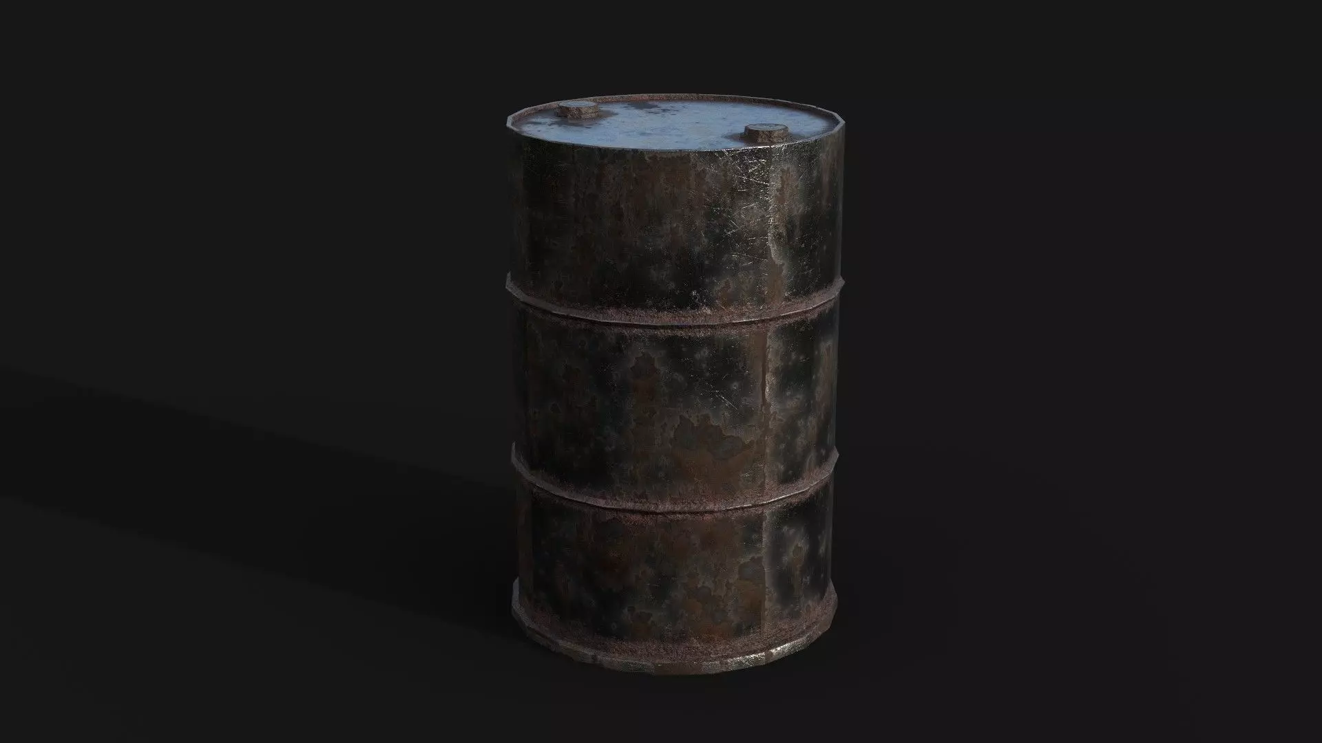 Barrel - Low Poly  Low-poly 3D model_5