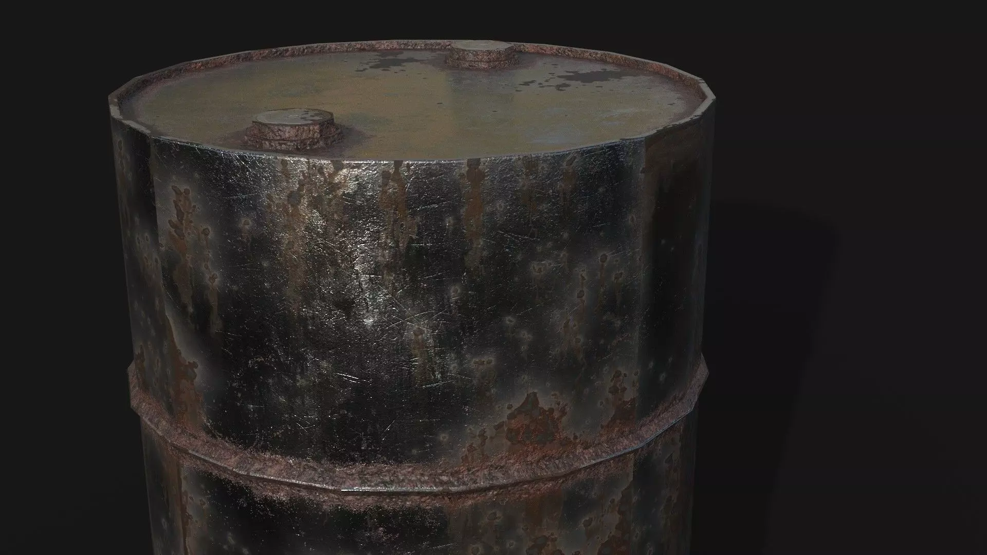 Barrel - Low Poly  Low-poly 3D model_4