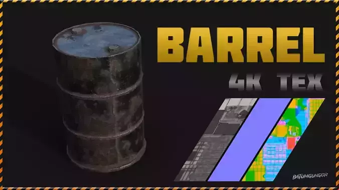 Barrel - Low Poly 