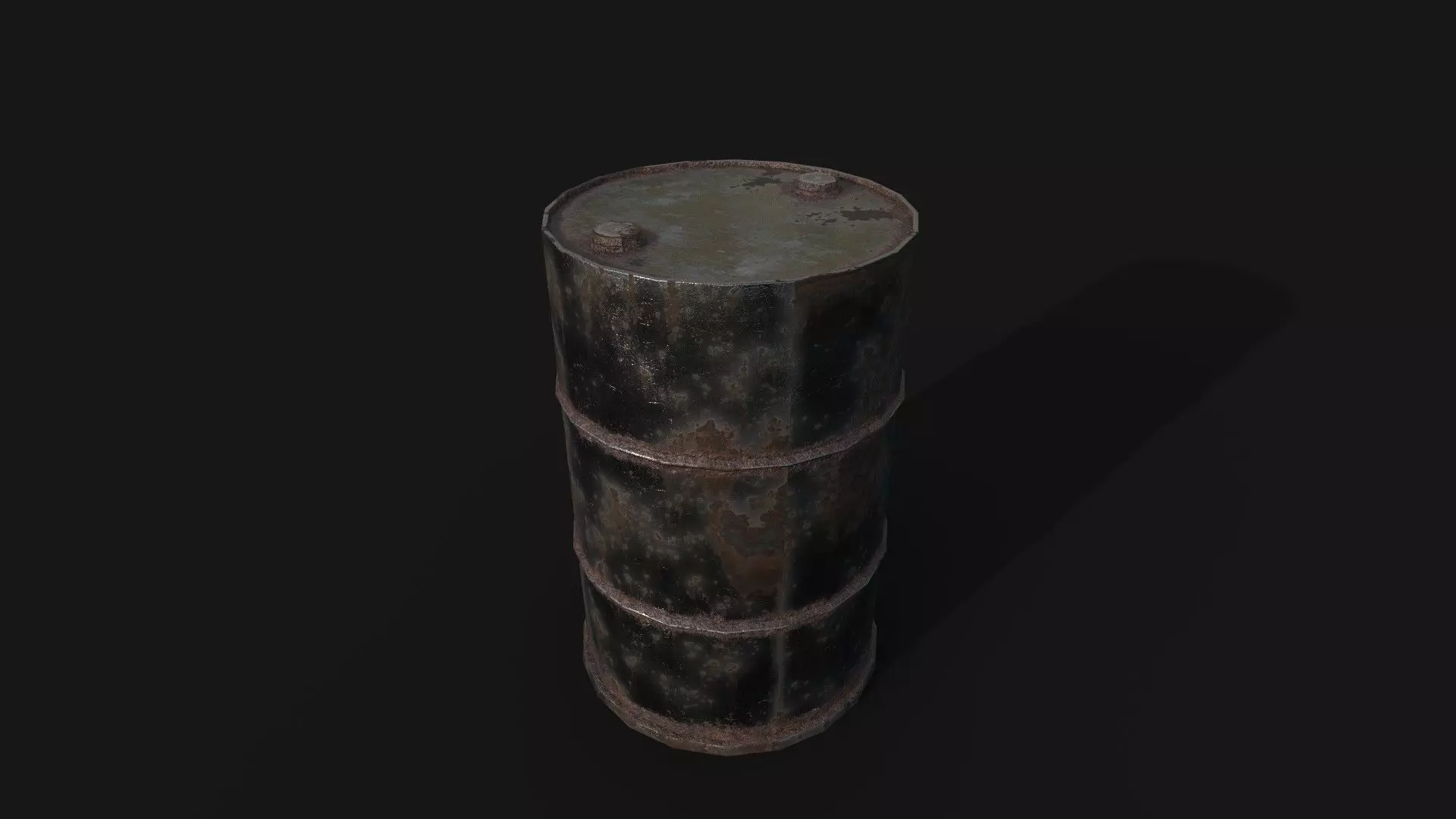 Barrel - Low Poly  Low-poly 3D model_2