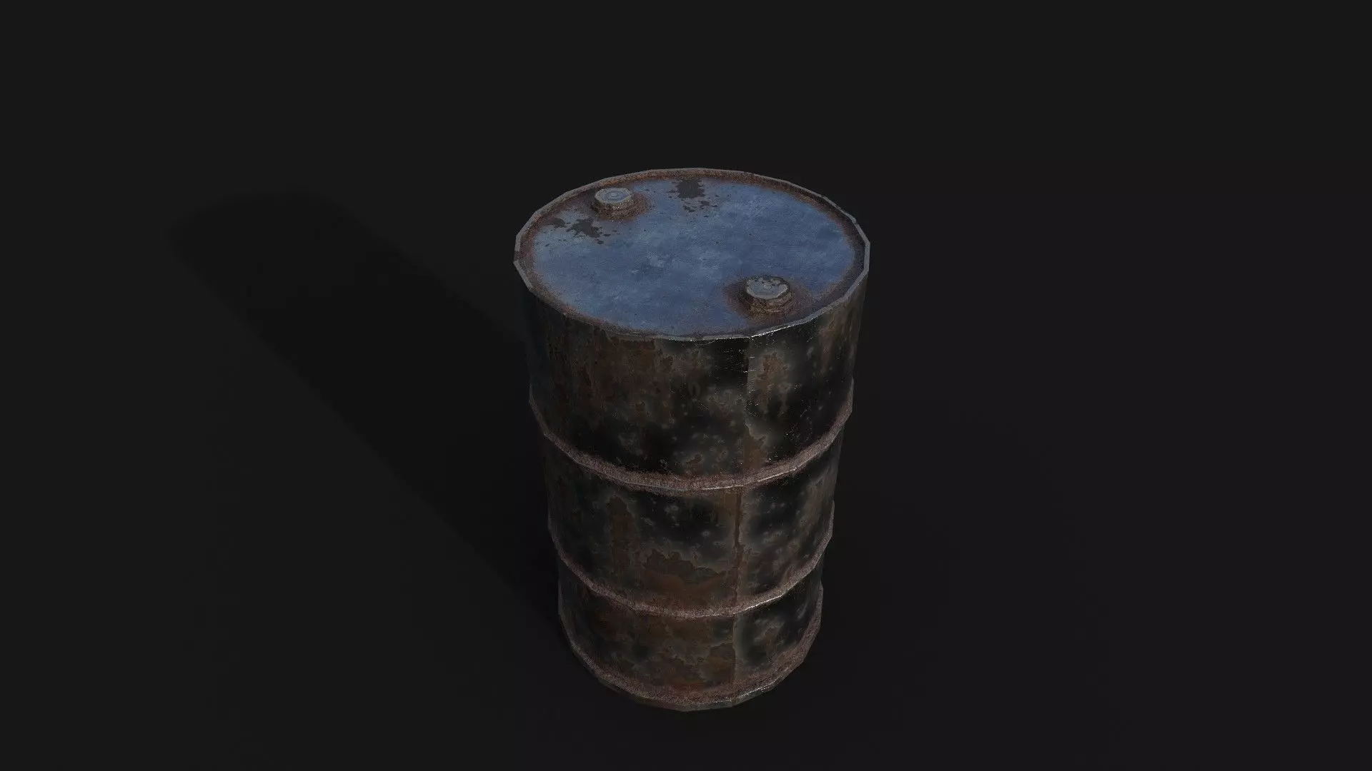 Barrel - Low Poly  Low-poly 3D model_1