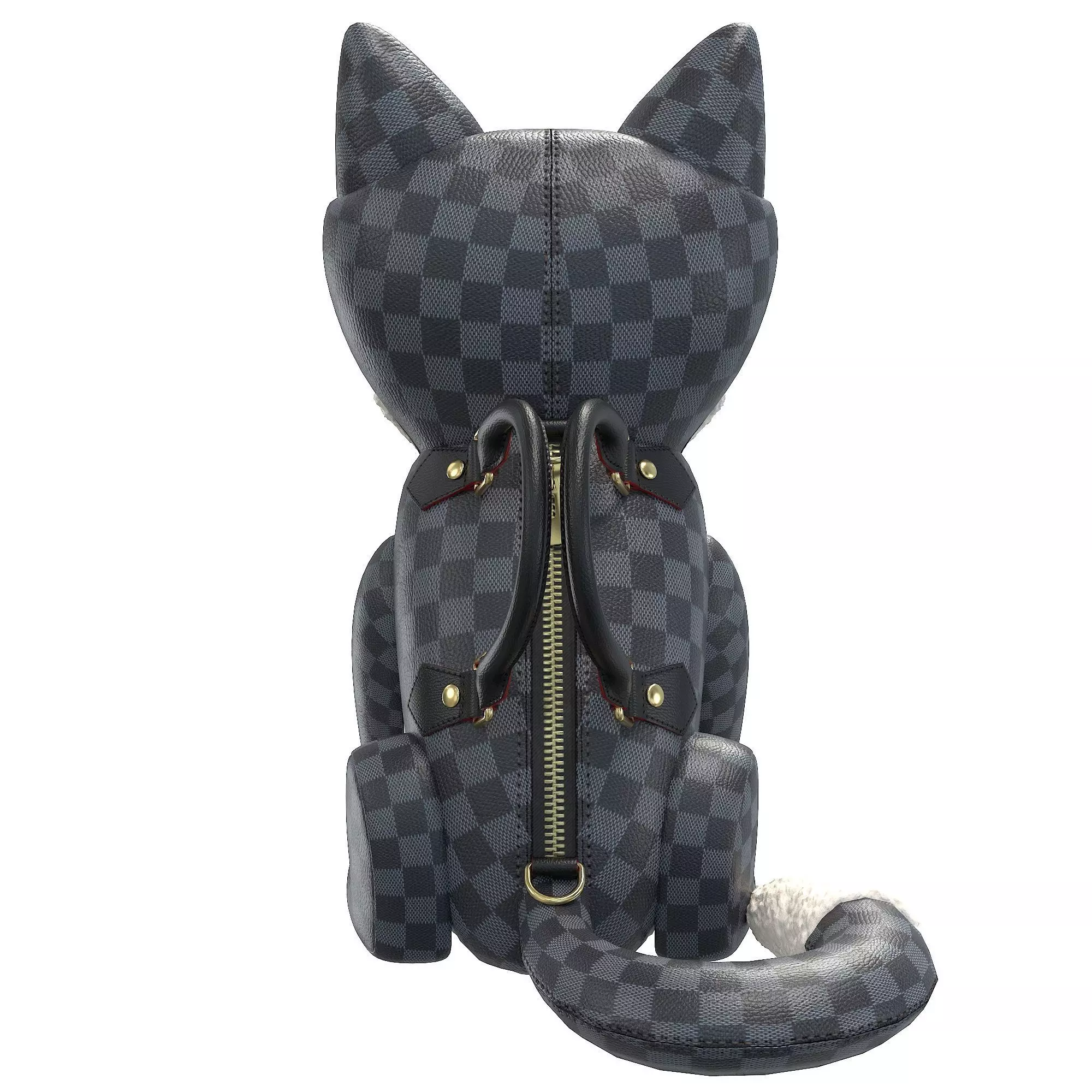 Louis Vuitton Fox Bag Low-poly 3D model_10