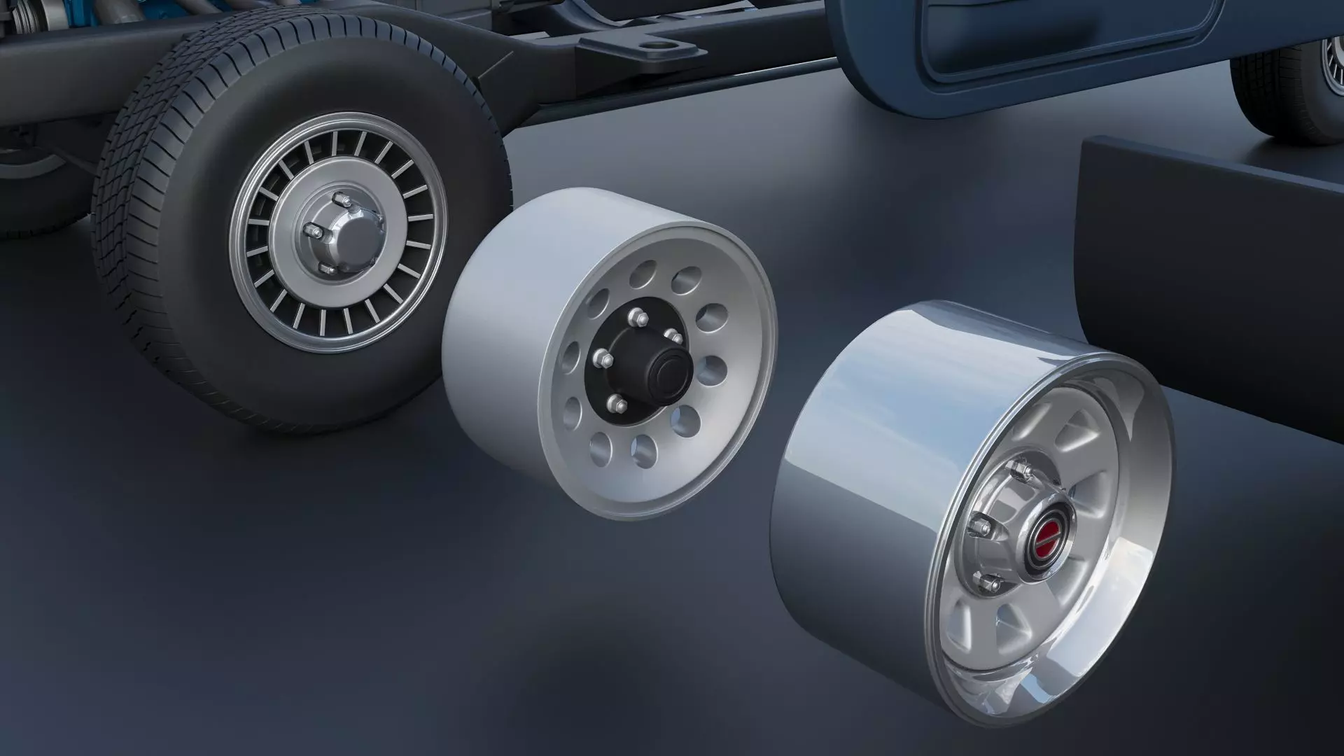 Pickup Truck F-150 SuperCab 1987 3D print model_35