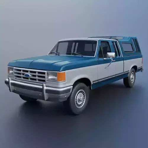 Pickup Truck F-150 SuperCab 1987 3D print model