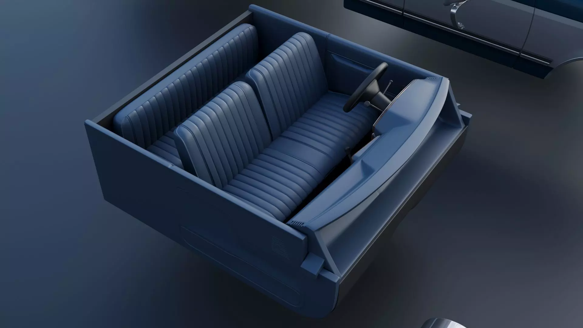 Pickup Truck F-150 SuperCab 1987 3D print model_29