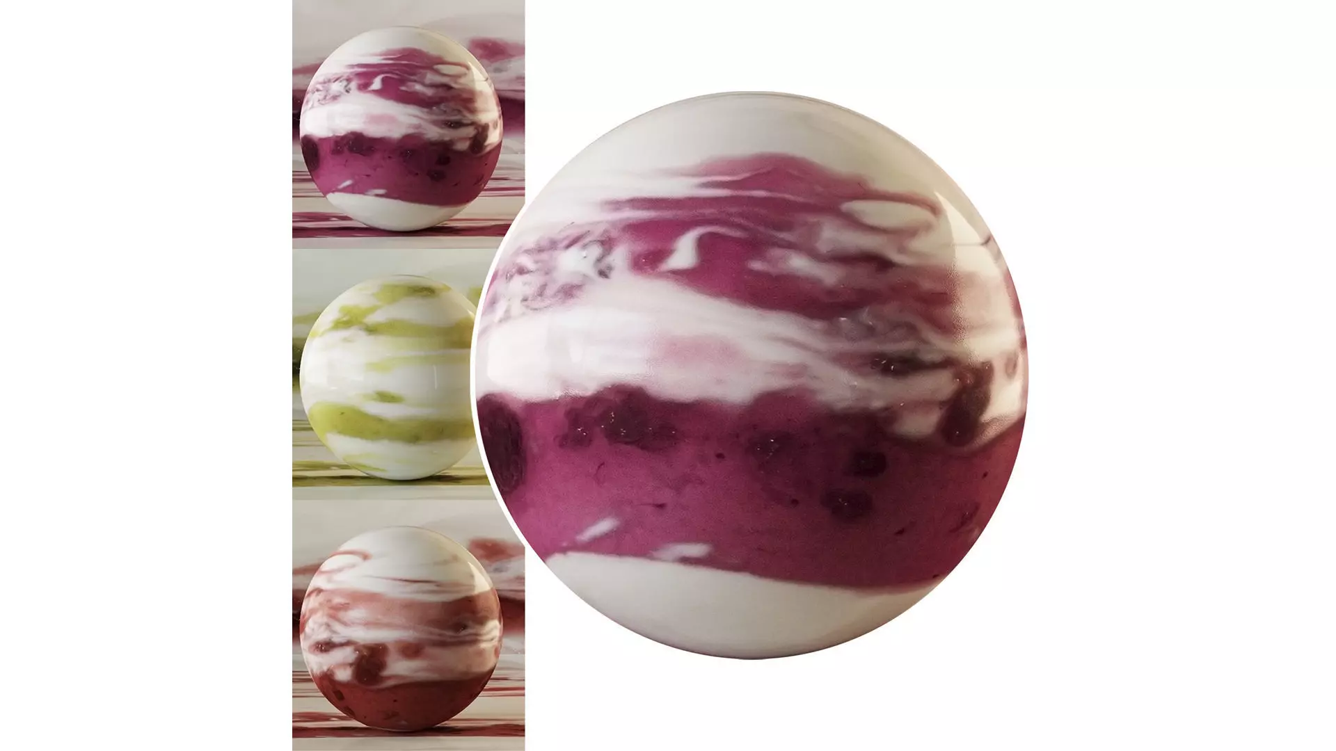 Milky fruit cocktail Texture
