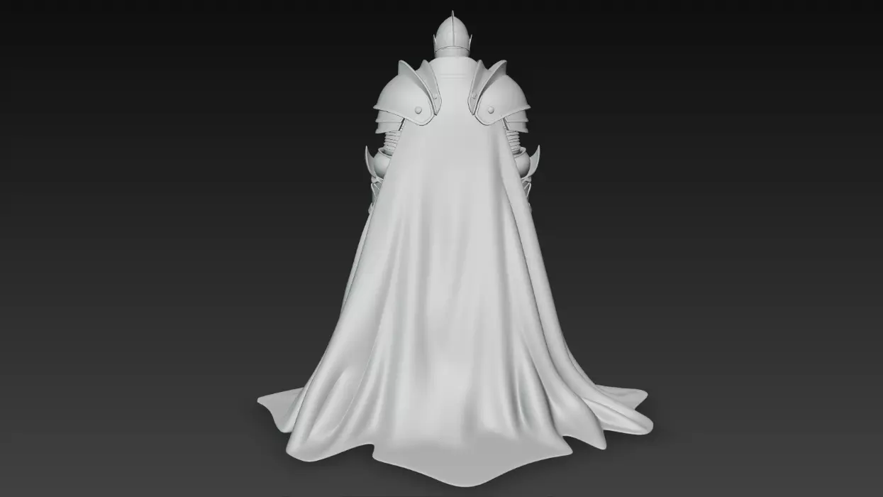 Dark Paladin - Highpoly Dark Fantasy Knight 3D Character  3D model_24