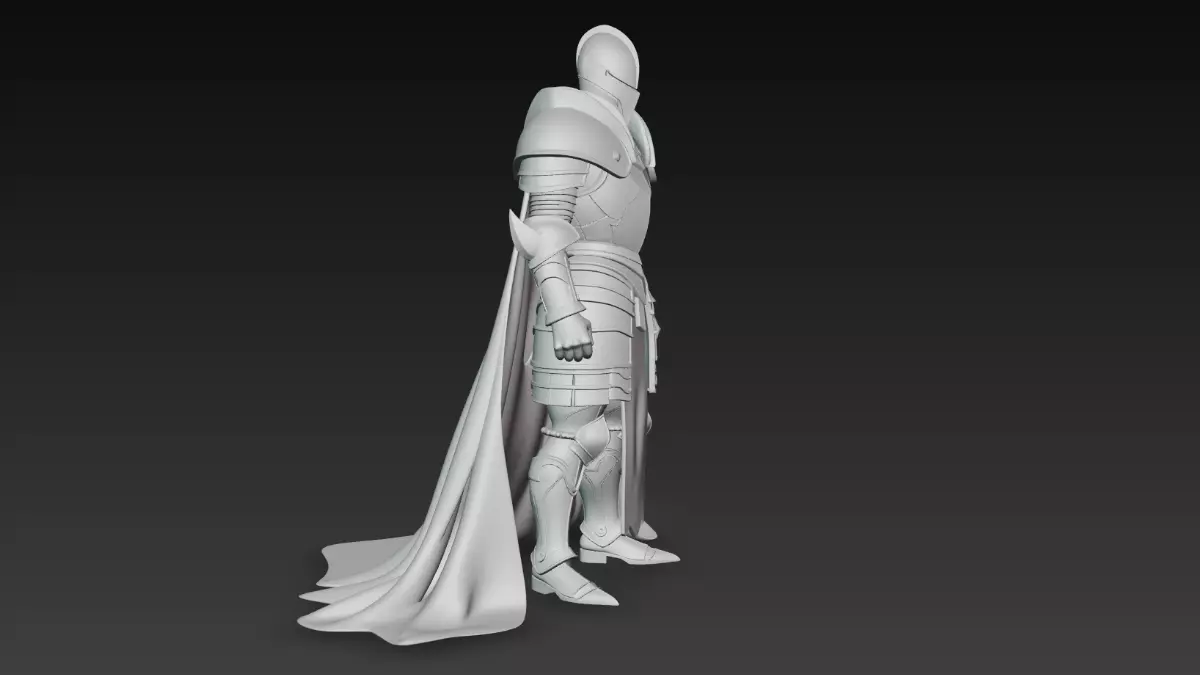 Dark Paladin - Highpoly Dark Fantasy Knight 3D Character  3D model_20