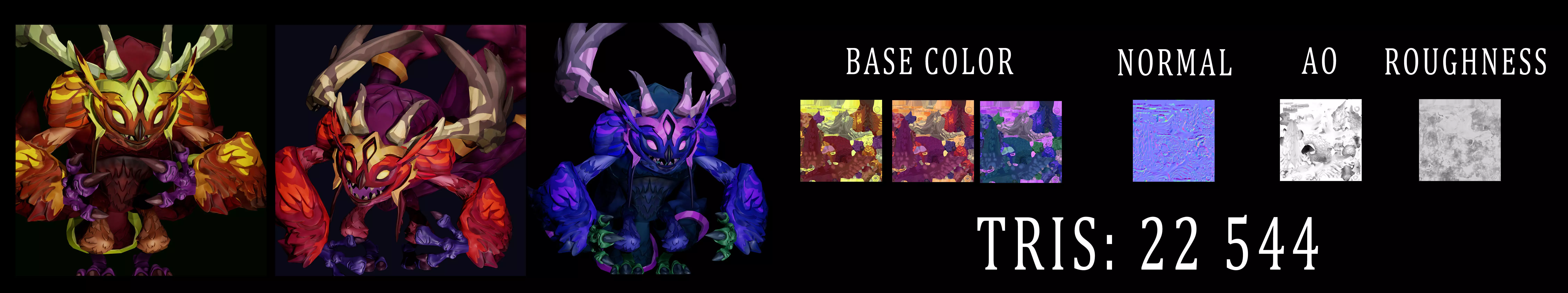 Owl Stylized Low-poly 3D model_12