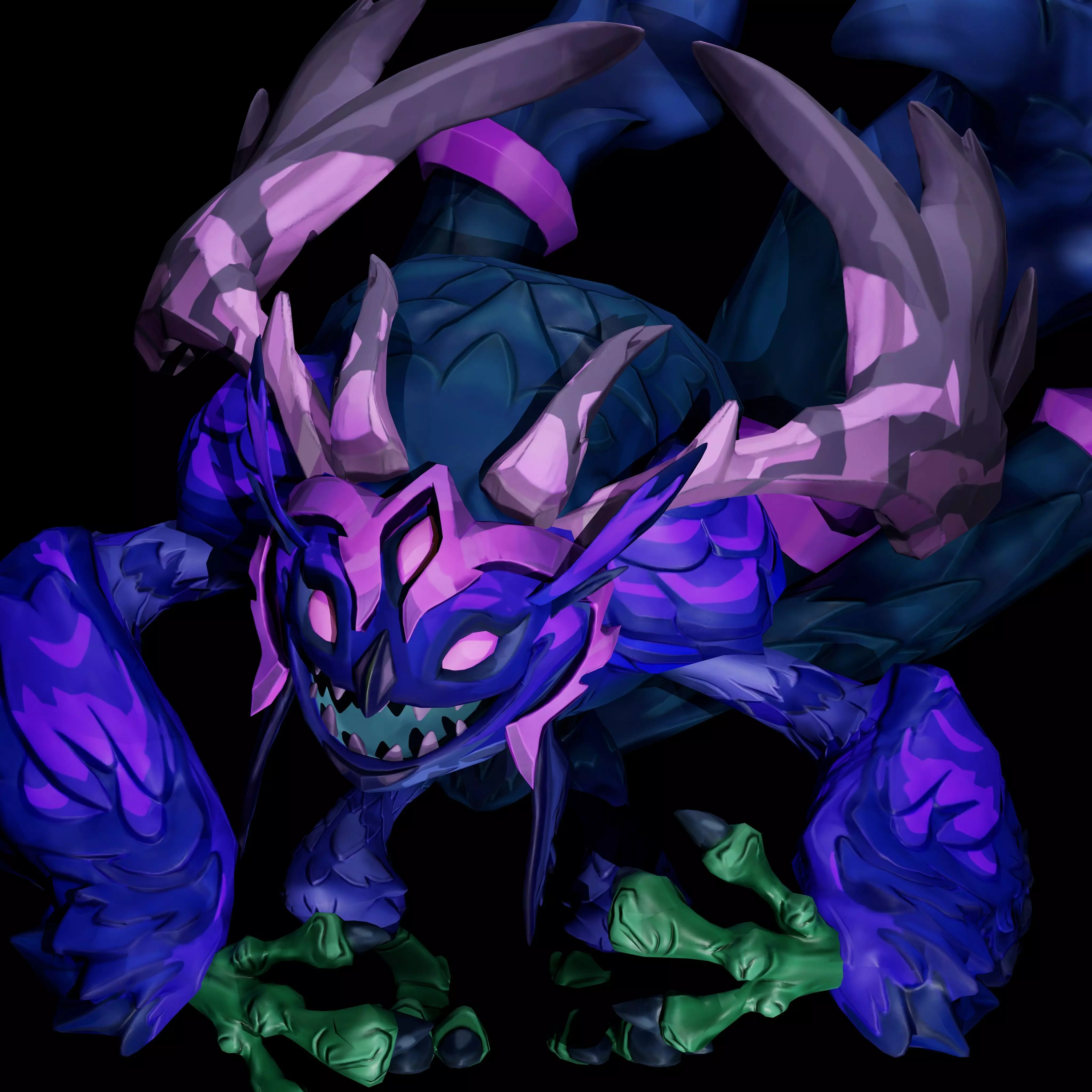 Owl Stylized Low-poly 3D model_9