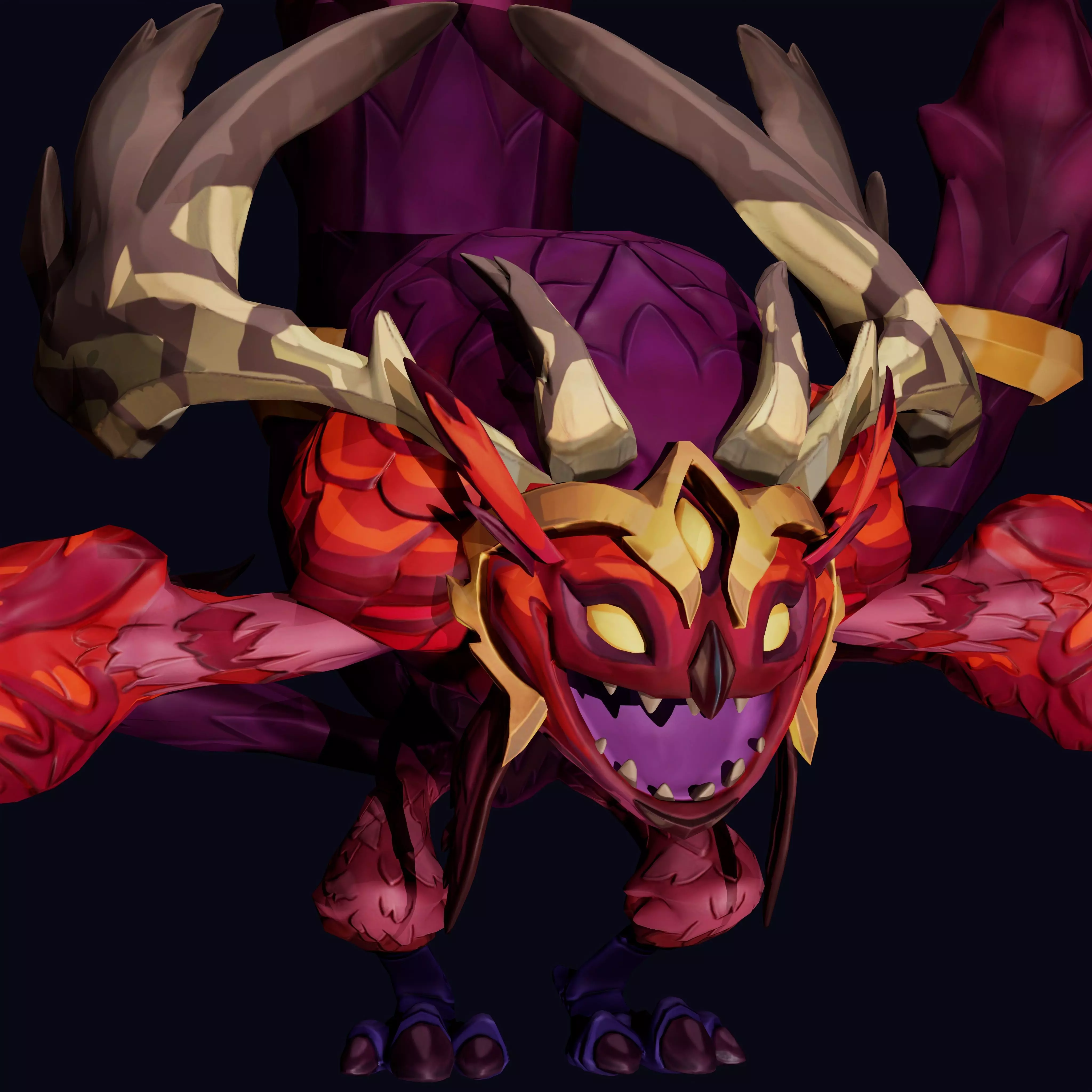 Owl Stylized Low-poly 3D model_3