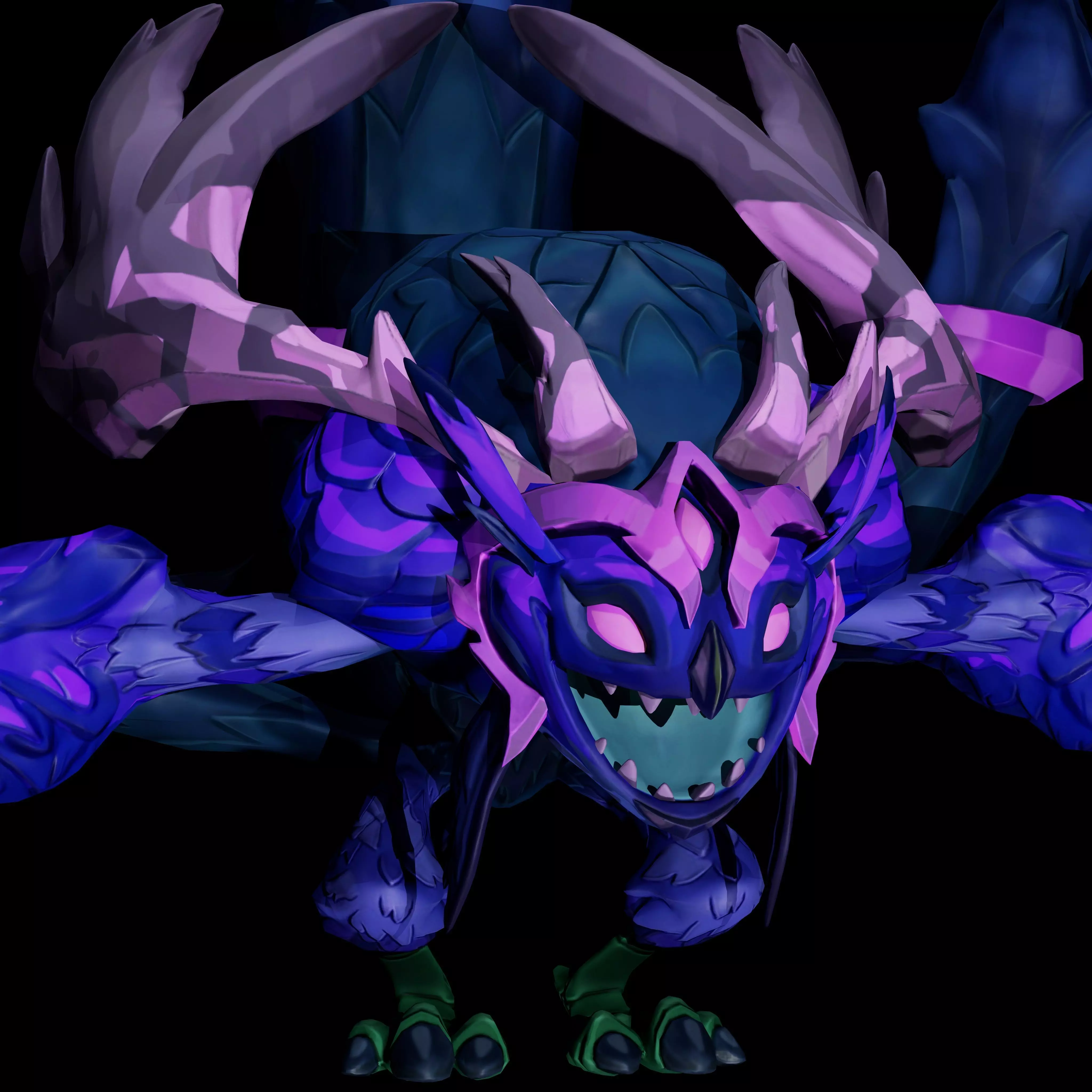 Owl Stylized Low-poly 3D model_11