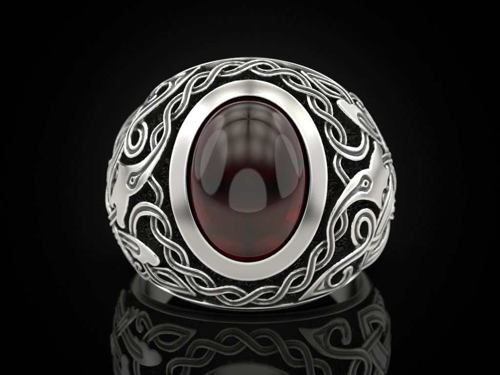 Celtic Man Rings 3D print model_4