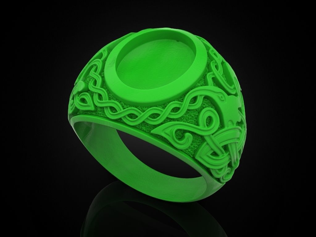 Celtic Man Rings 3D print model_14