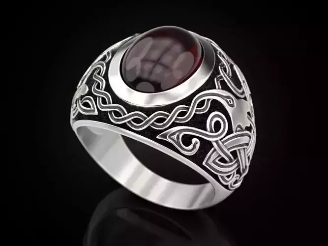 Celtic Man Rings 3D print model