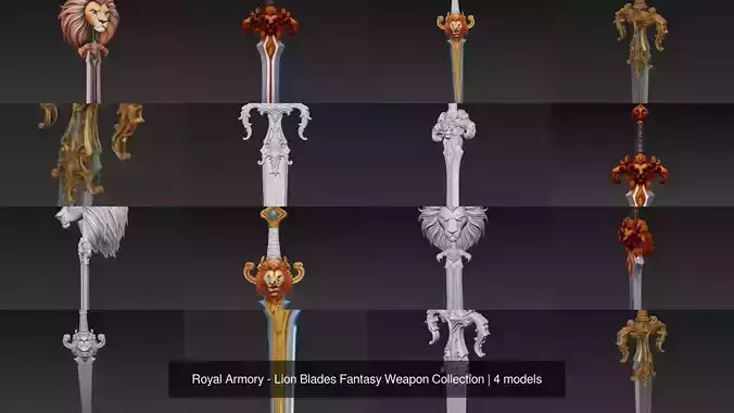 Royal Armory - Lion Blades Fantasy Weapon Collection  Royal Armory - Lion Blades Fantasy Weapon Collection