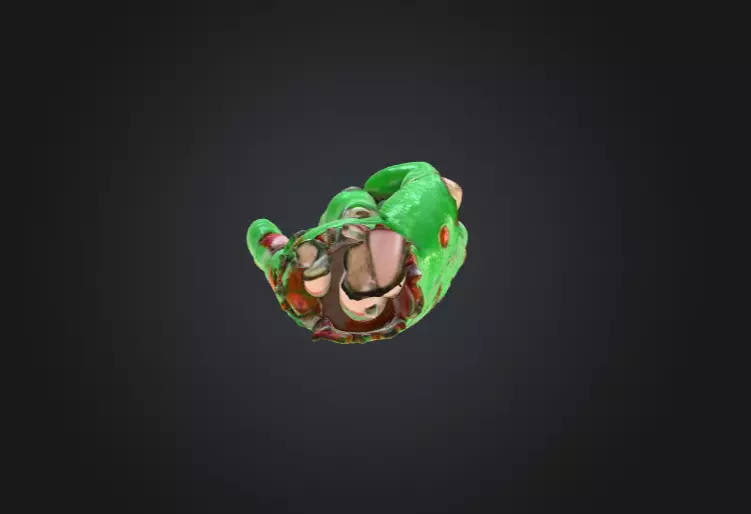 Zombie Rock Hand Low-poly 3D model_15