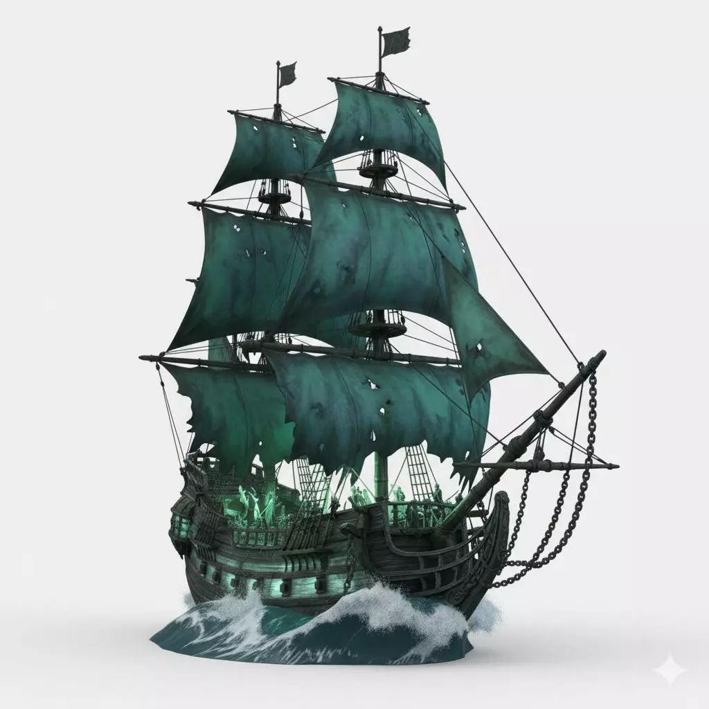 Ghost Ship of the Abyss 3D print model