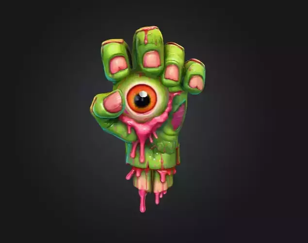 Eyeball Grip Low-poly 3D model