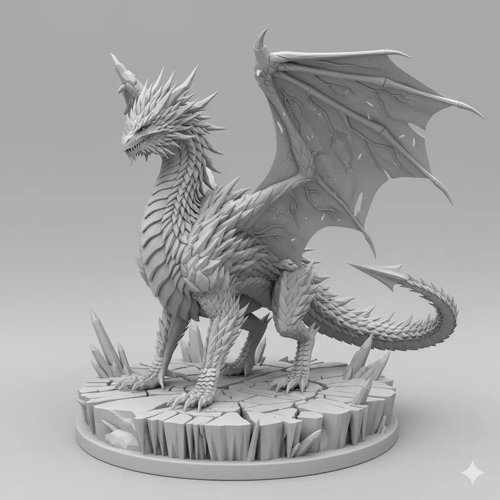 The Frost Wyrm 3D print model