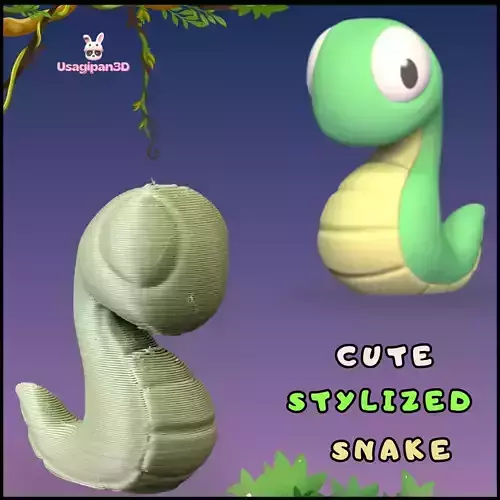 Cute Stylized Snake