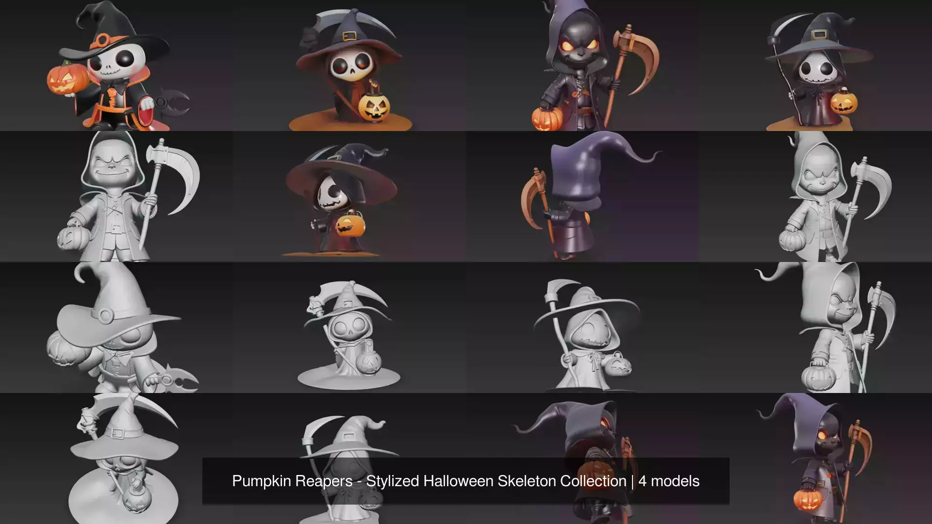 Pumpkin Reapers - Stylized Halloween Skeleton Collection _0