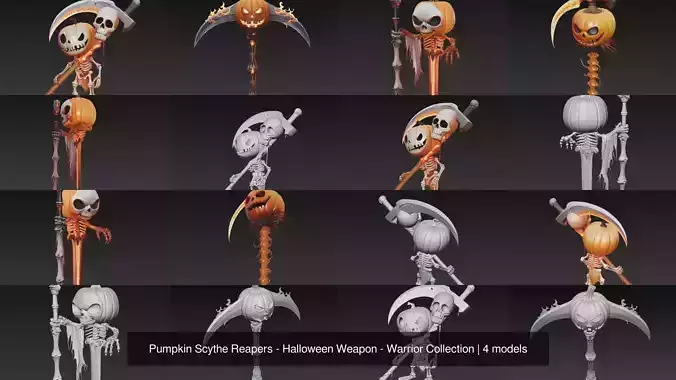 Pumpkin Scythe Reapers - Halloween Weapon - Warrior Collection