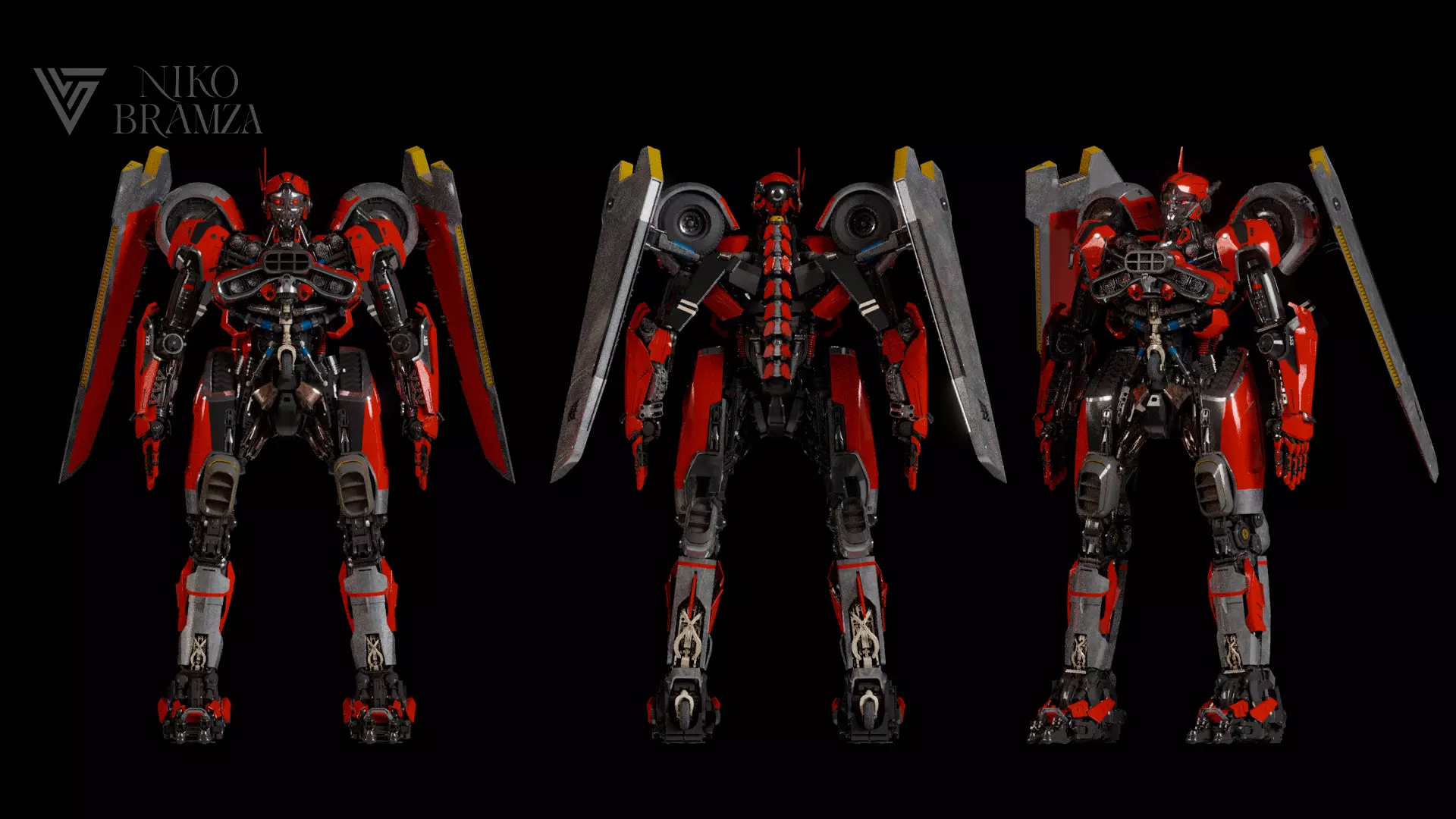 Transformers Shatter Bumblebee Movie 3D Model 3D model_4