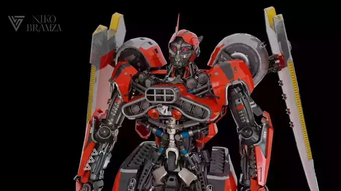 Transformers Shatter Bumblebee Movie 3D Model