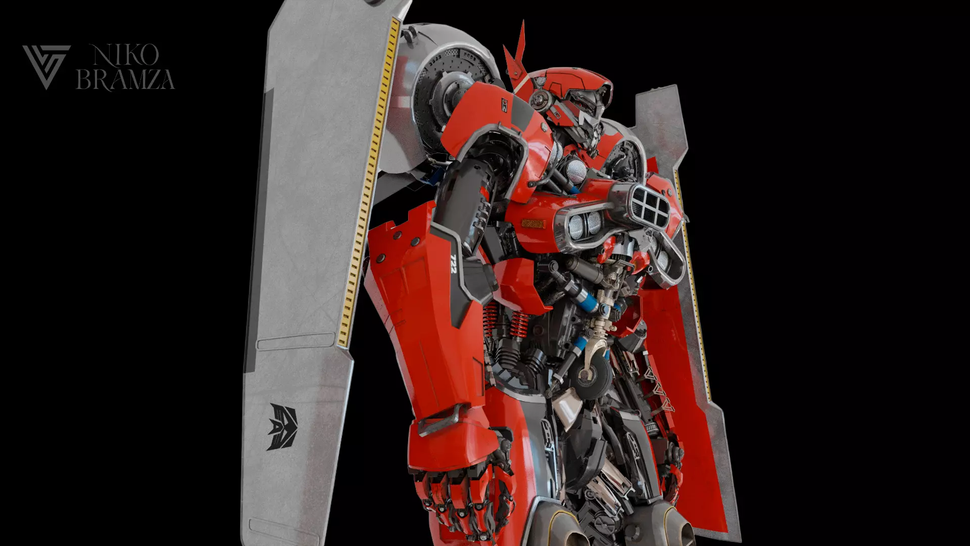 Transformers Shatter Bumblebee Movie 3D Model 3D model_3