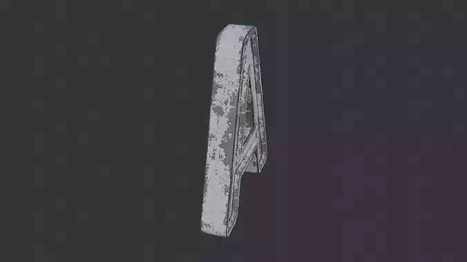 Cyrillic A Large Sign Letter Decor