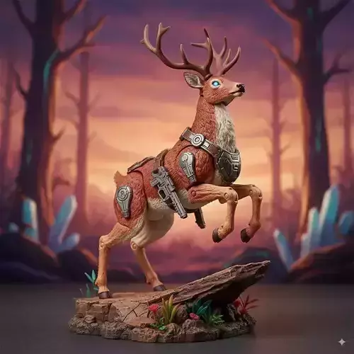 Cybernetic Deer Guardian