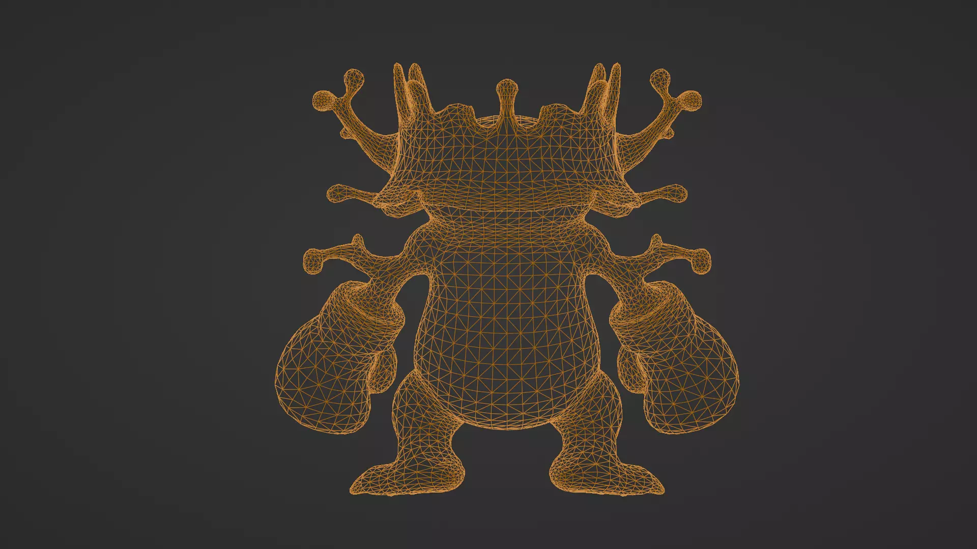 Tree Monster with Boxing Gloves Stylized Cartoon Low-poly 3D model_13