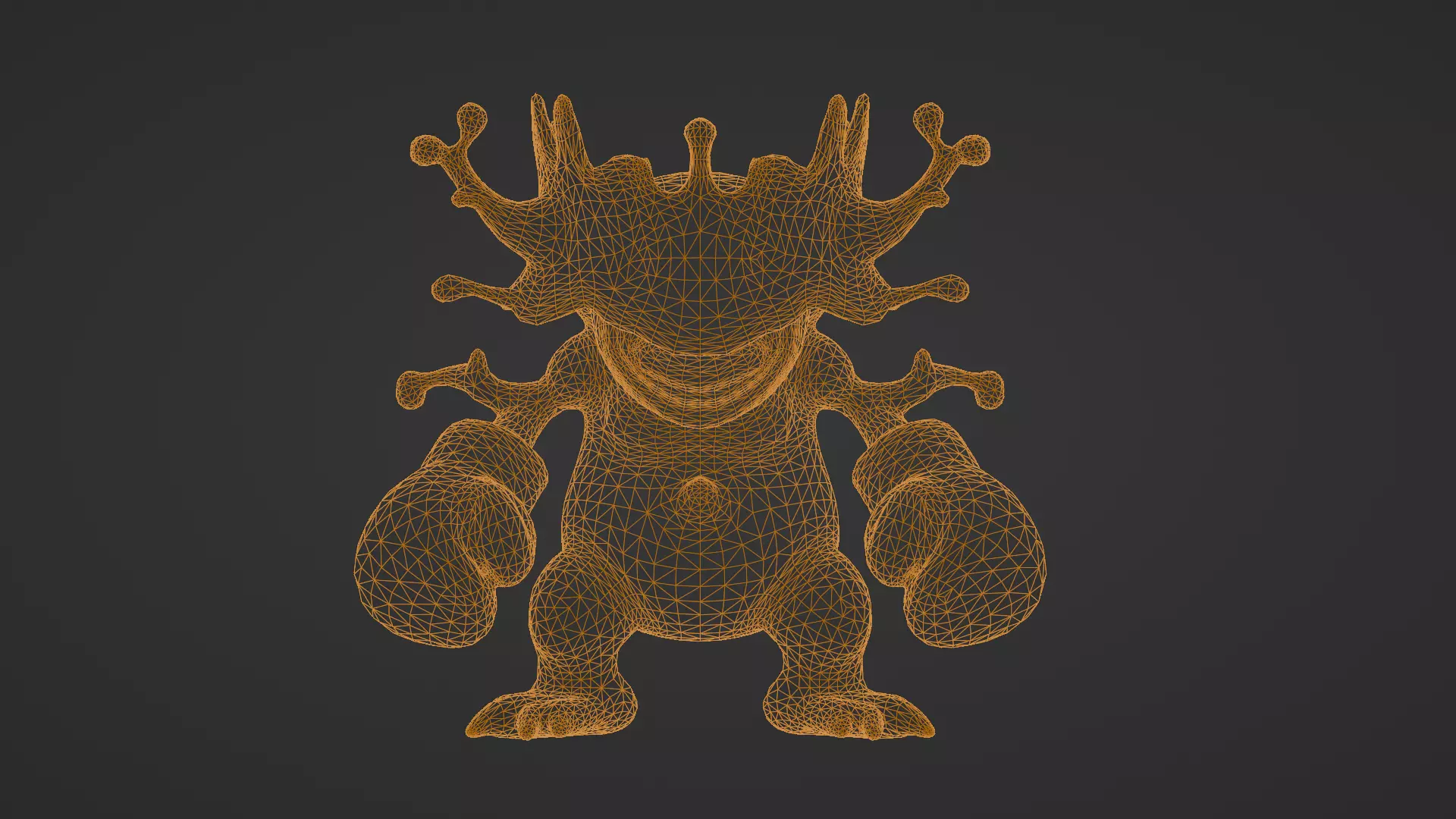 Tree Monster with Boxing Gloves Stylized Cartoon Low-poly 3D model_12