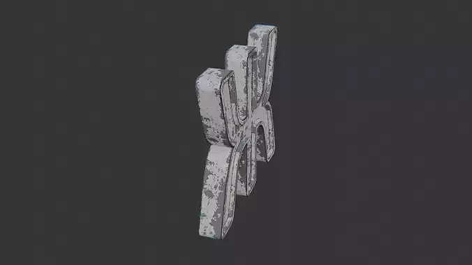 Cyrillic Ya Sign Letter for Decor Display