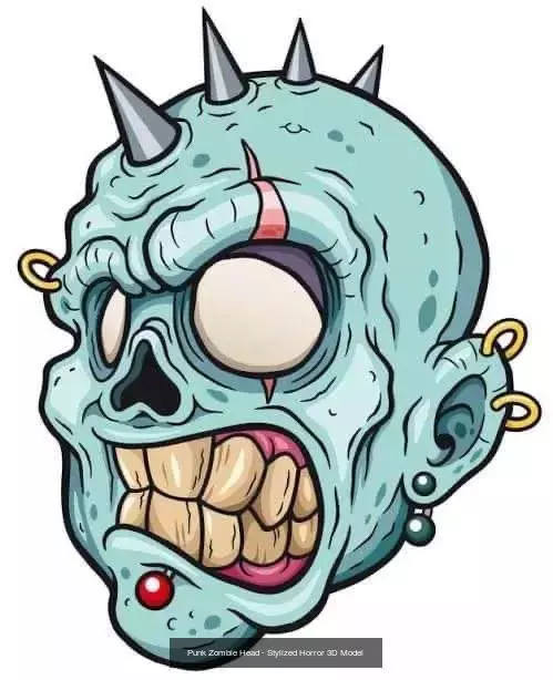 Undead Expressions - Stylized Zombie Head Collection _2