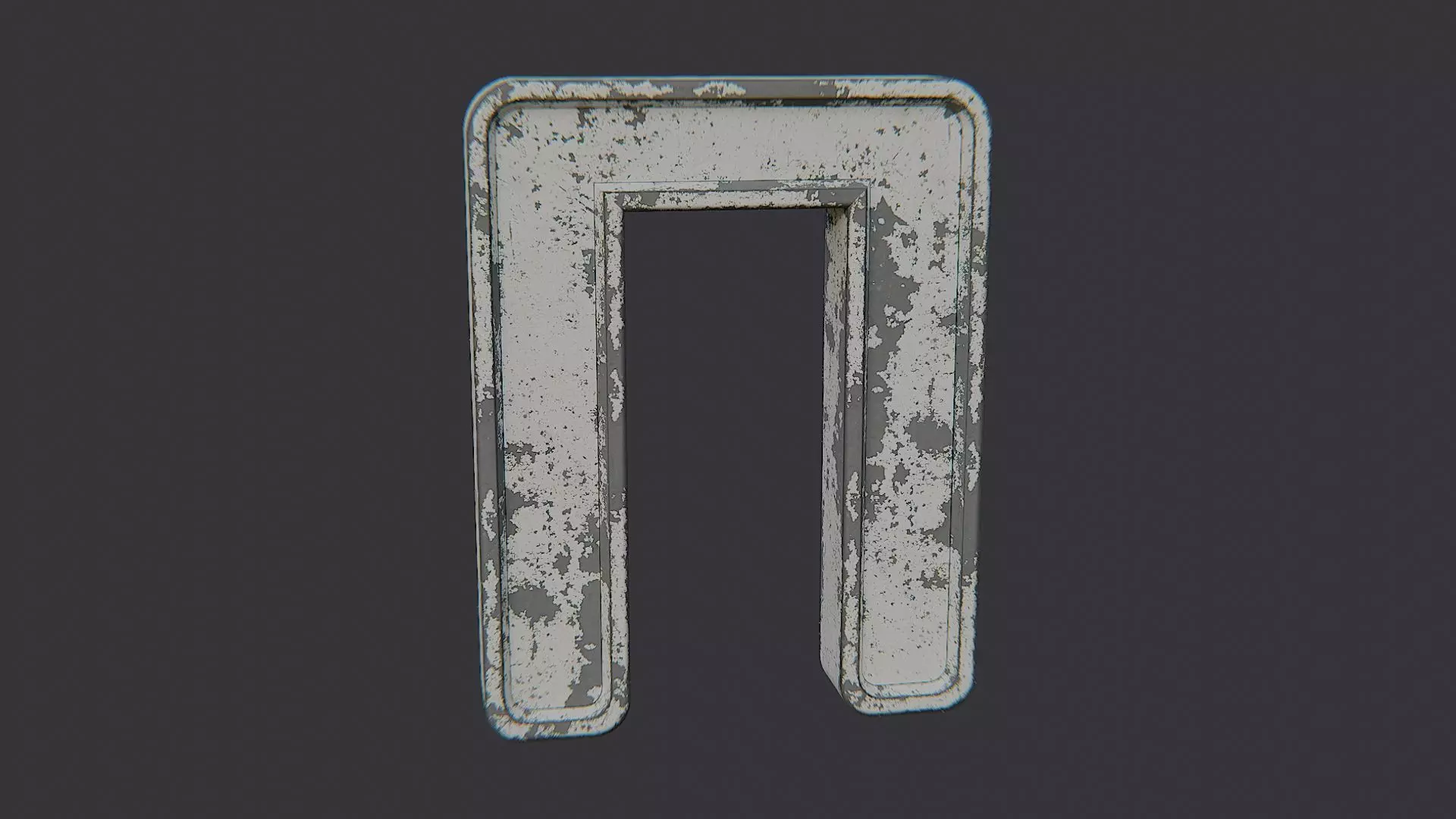 Cyrillic Sign Alphabet Large 17 Low-poly 3D model_2