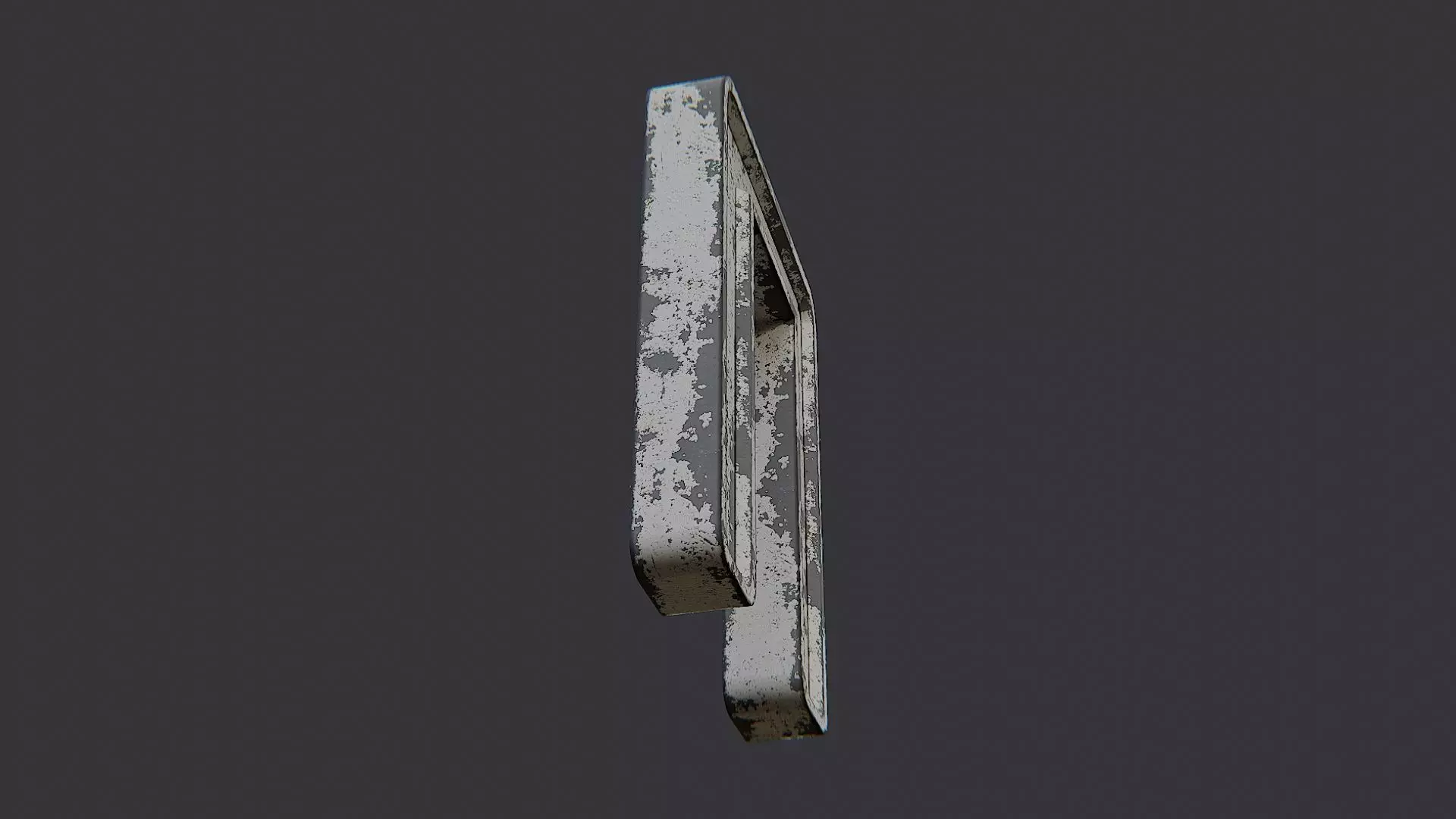 Cyrillic Sign Alphabet Large 17 Low-poly 3D model_5