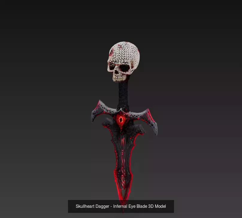 Dark Ritual - Low Poly Stylized Infernal Weapon Pack 10K 3D Model Collection_1