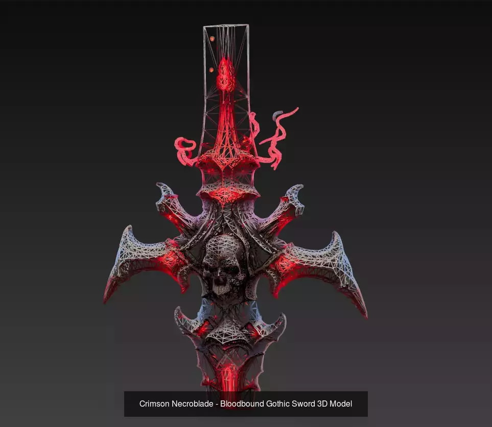 Dark Ritual - Low Poly Stylized Infernal Weapon Pack 10K 3D Model Collection_3