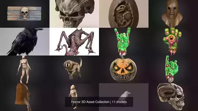 Horror 3D Asset Collection