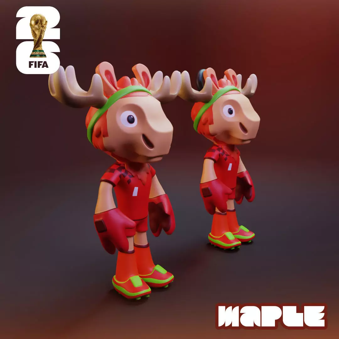 2026 World Cup Mascot Pack - Maple - Clutch - Zayu 3D print model_12