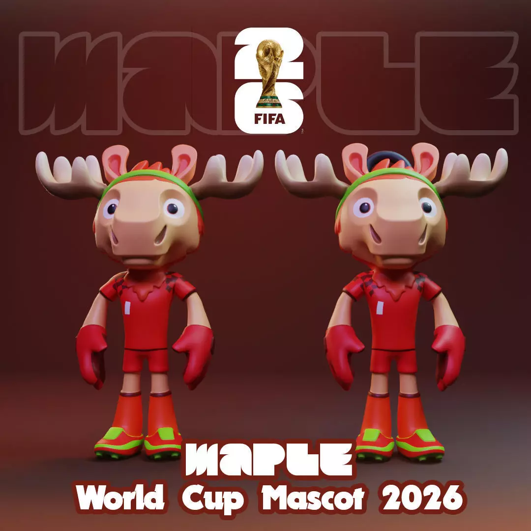 2026 World Cup Mascot Pack - Maple - Clutch - Zayu 3D print model_10