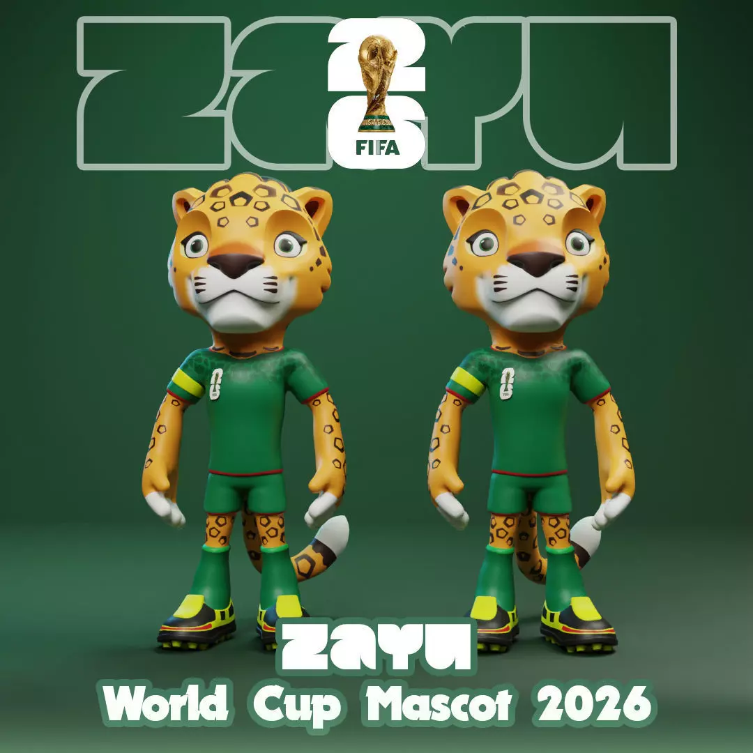 2026 World Cup Mascot Pack - Maple - Clutch - Zayu 3D print model_13